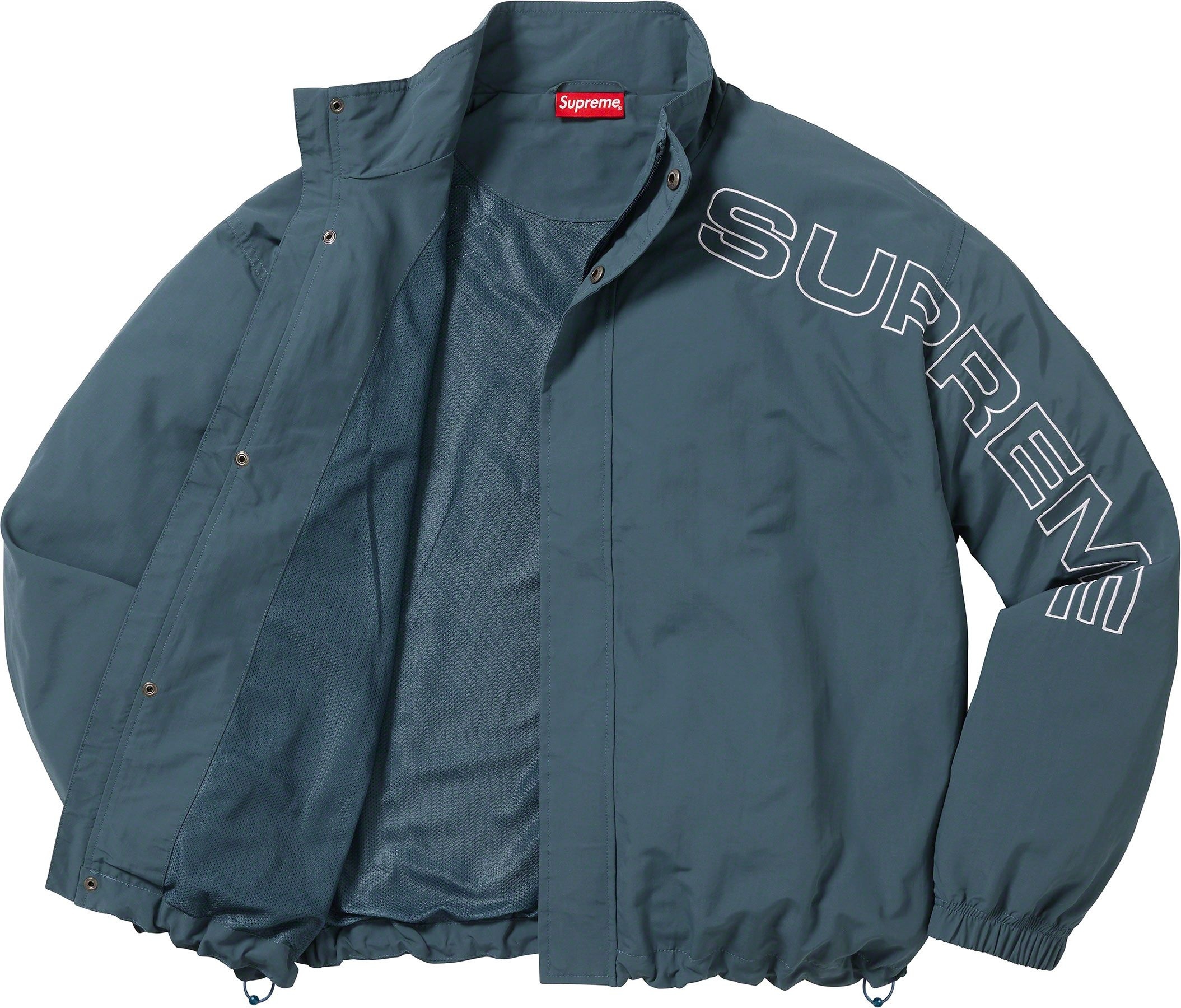 Spellout Embroidered Track Jacket view 4